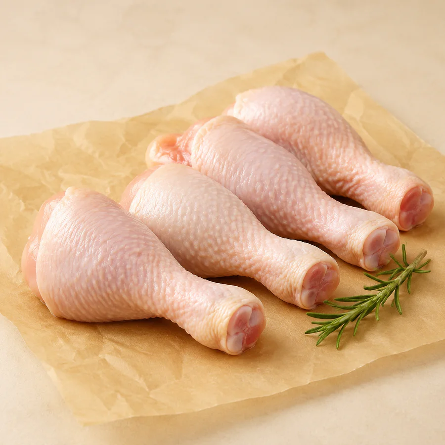 Frische Hähnchenschenkel
